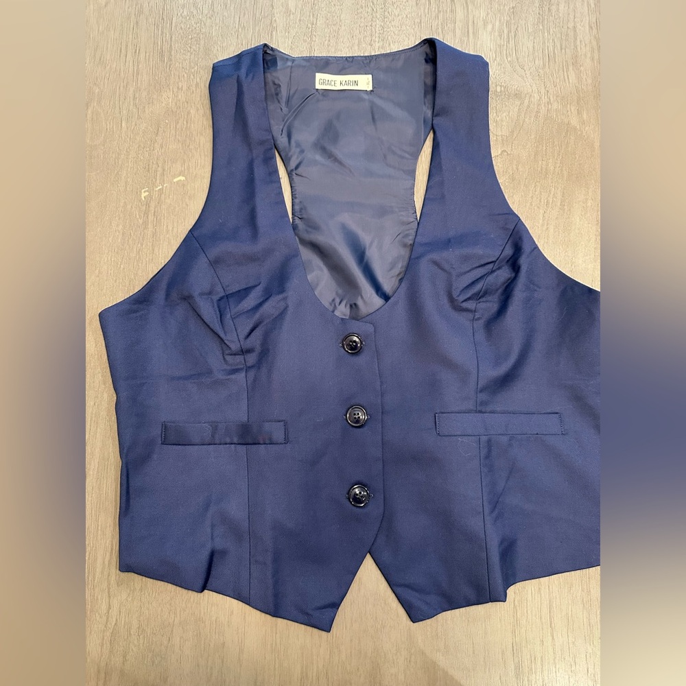 Women’s Vest Navy Blue